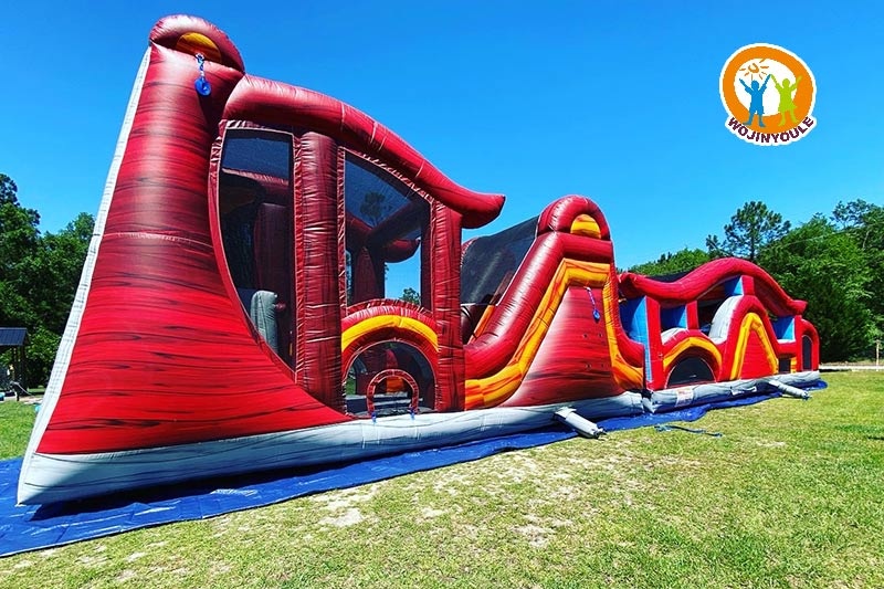 OC172 60ft Long Shadow Inflatable Obstacle Course Game