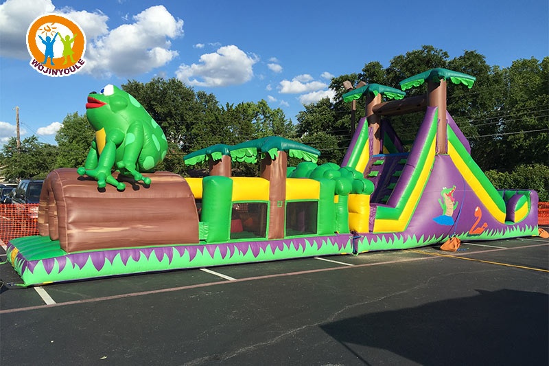 OC161 50ft Tropical Inflatable Obstacle Course Game