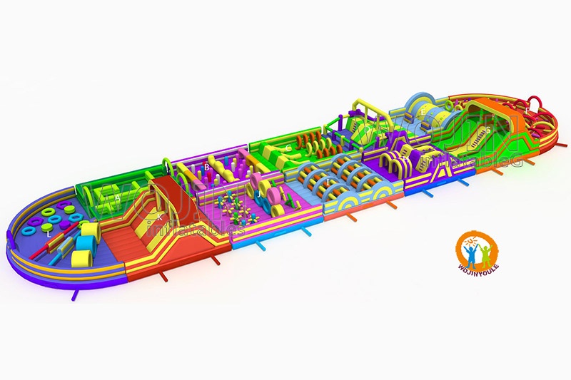 OC003 Export Korea 10*40m Inflatable Obstacle Courses