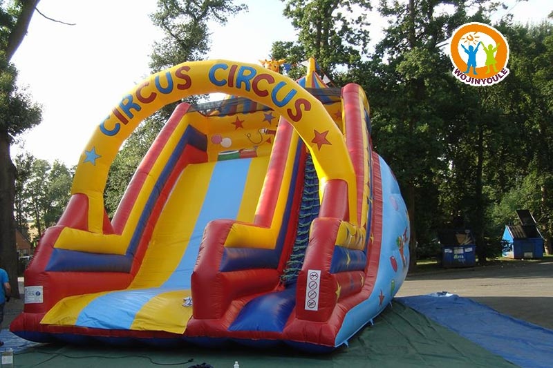 DS150 26ft Tall Circus Theme Inflatable Dry Slide