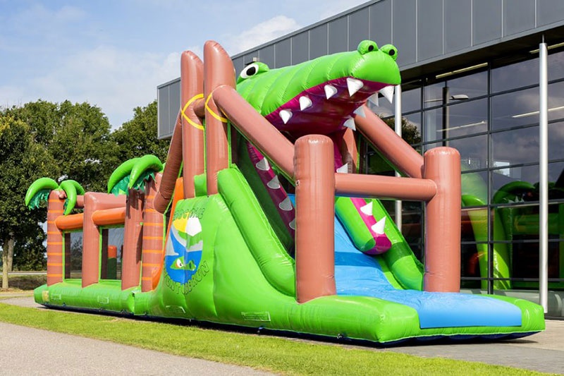 OC012 Run Crocodile 17m Inflatable Obstacle Courses