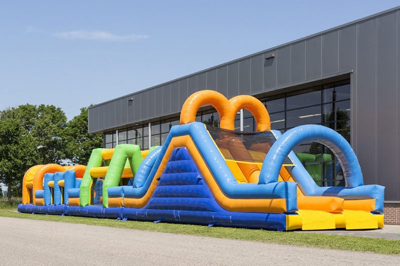 OC033 Double Lane 27m Inflatable Obstacle Courses