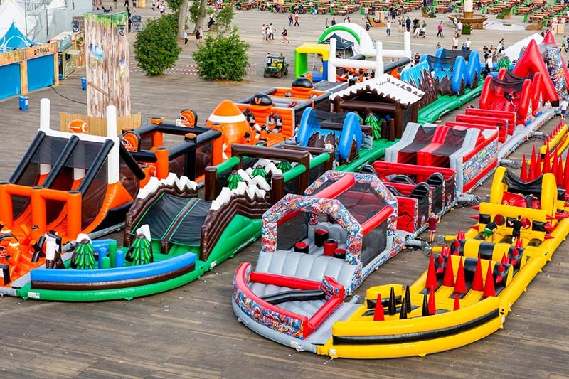 OC015 The World's Largest Playground Adults Inflatable Obstacle Courses