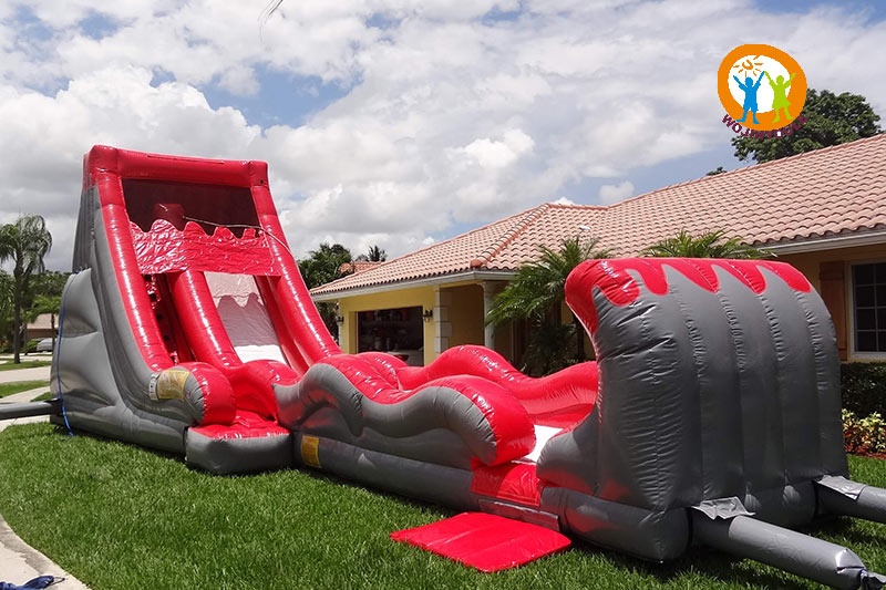 WS173 18ft Volcano Inflatable Water Slide with Slip