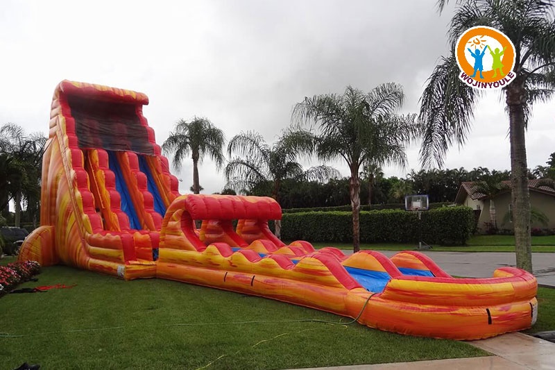 WS179 30ft Surf Hawaii Inflatable Water Slide with Pool