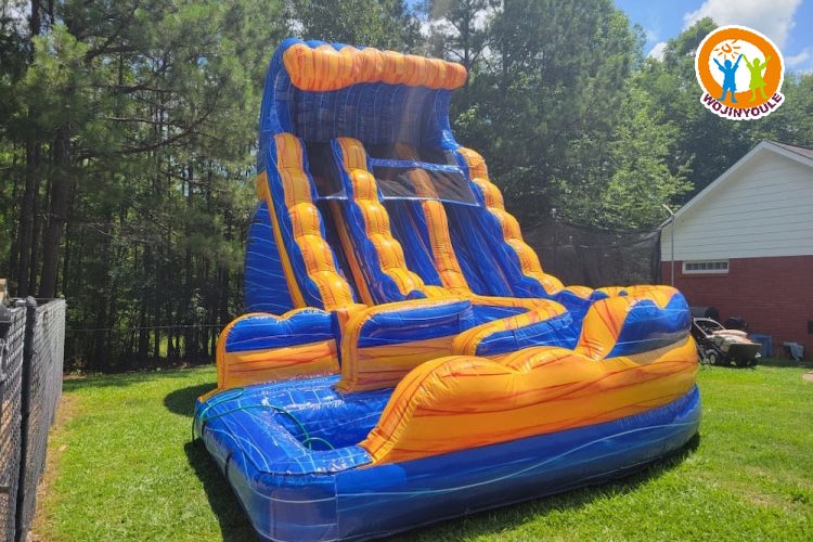 WS247 20ft Dual Lane Melting Ice Inflatable Water Slide