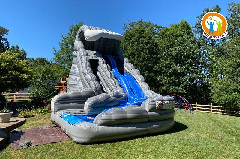WS250 20ft Silver Surfer Dual Lane Inflatable Water Slide