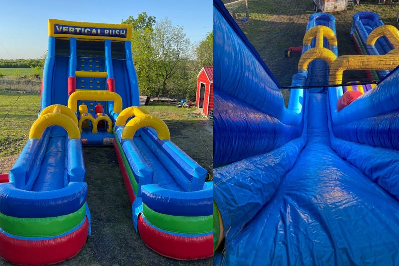 WW186 22ft Vertical Rush Inflatable Water Slide Slip N Slide