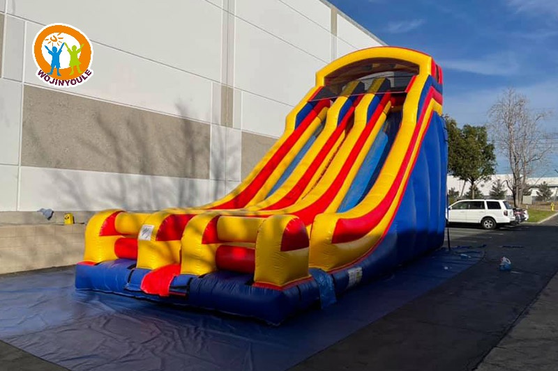 DS154 20ft Dual Lane Inflatable Dry Slide