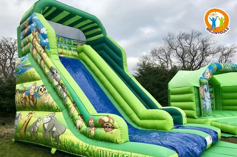 DS155 20ft Jungle Theme Inflatable Dry Slide