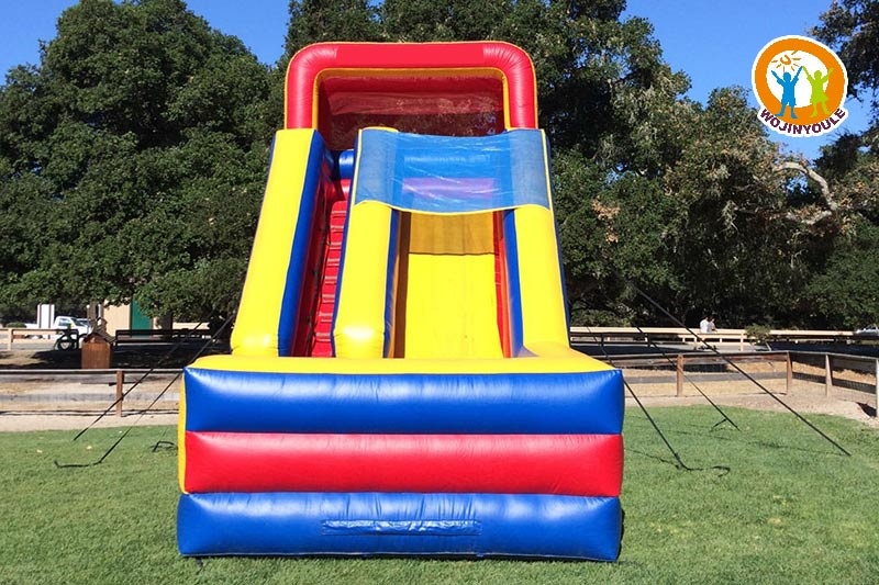 DS163 18ft Rainbow Color Inflatable Dry Slide