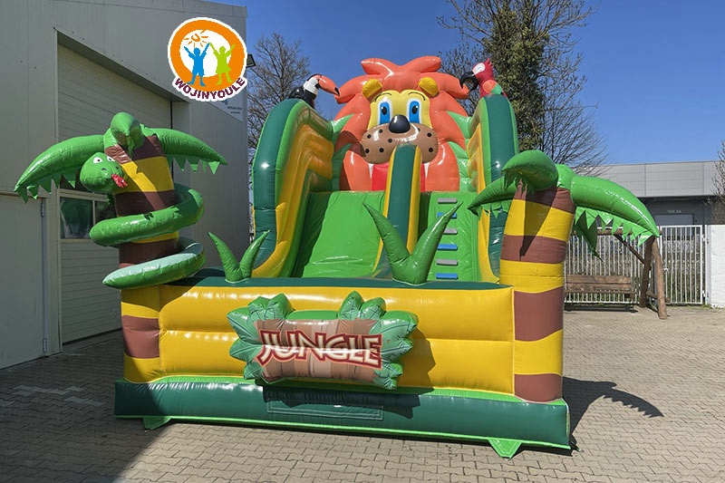 DS176 Jungle Theme Lion Inflatable Dry Slide