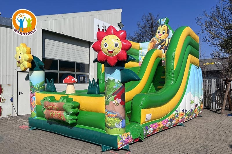 DS177 Spring Theme Bee Inflatable Dry Slide