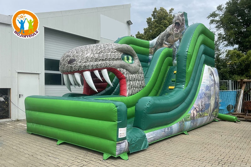 DS179 Dino Theme Inflatable Dry Slide