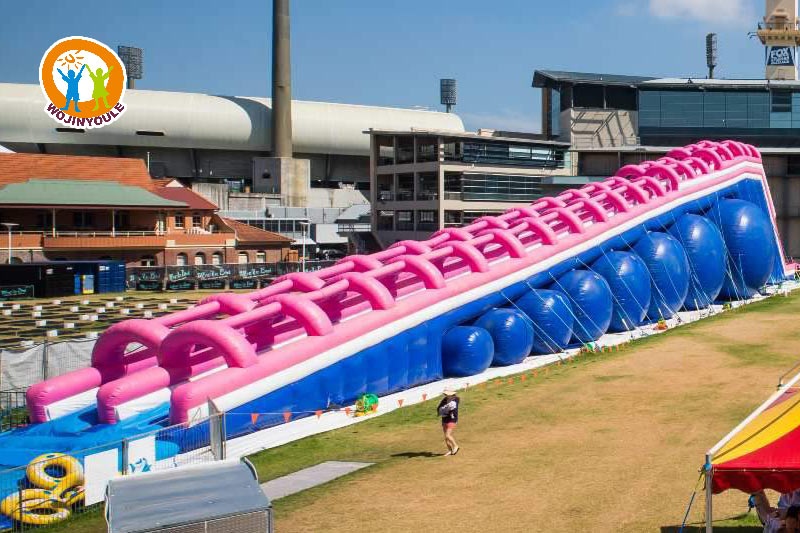 WW092 262ft Long Pink Inflatable City Slide Water Slide
