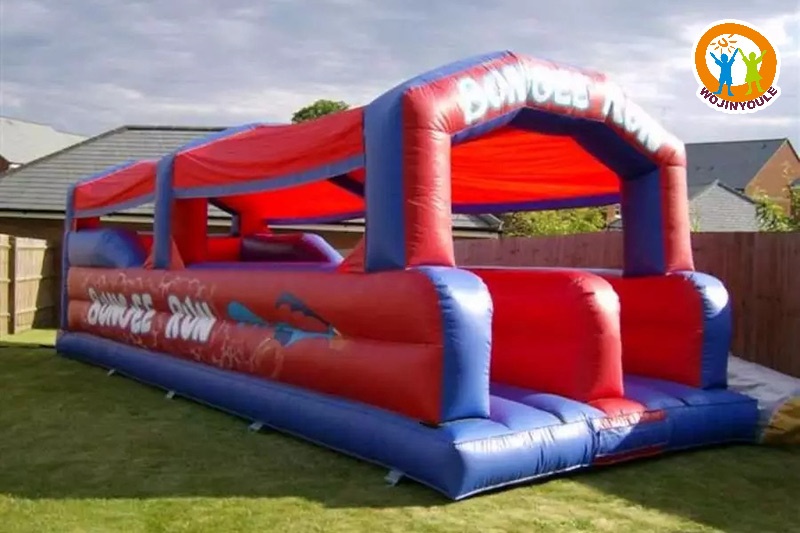SG182 30ft Inflatable Bungee Run with Roof Race Games