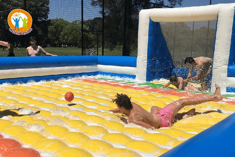SG164 Inflatable Soapy Soccer Field Human Foosball