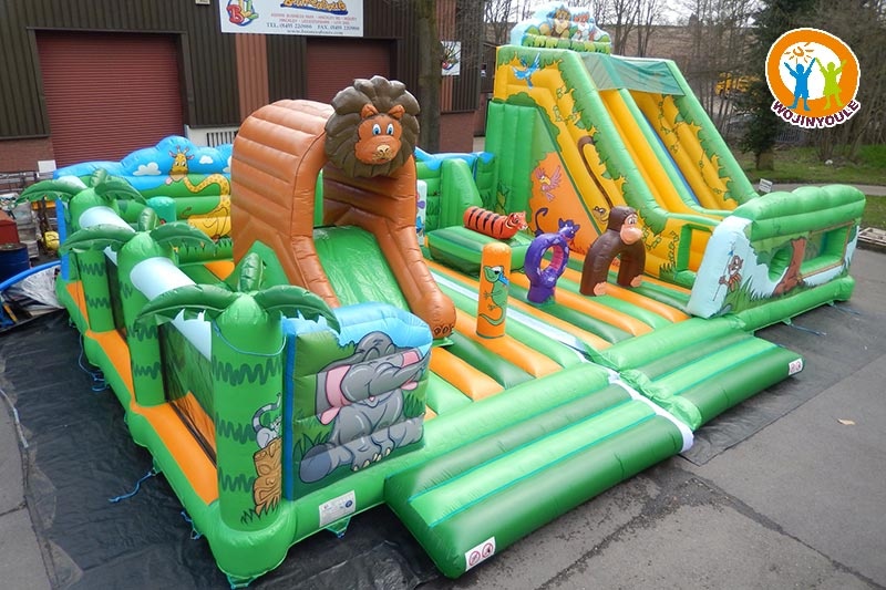WJ214 Jungle Activity Inflatable Park Fun City Playground