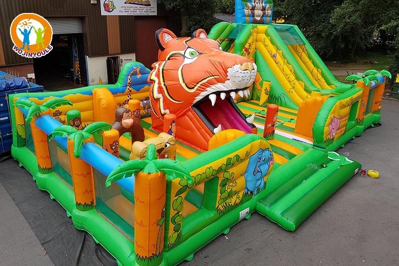 WJ212 Jungle Activity Inflatable Park Fun City Playground