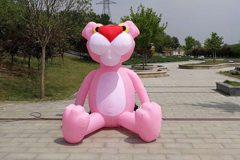 AD035 Advertising Inflatable Pink Tiger Cartoon For Party Event