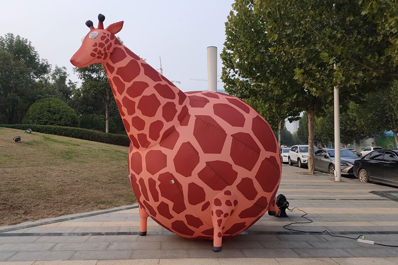 AD046 Outdoor Inflatable Giraffe Cartoon For Event Decoration