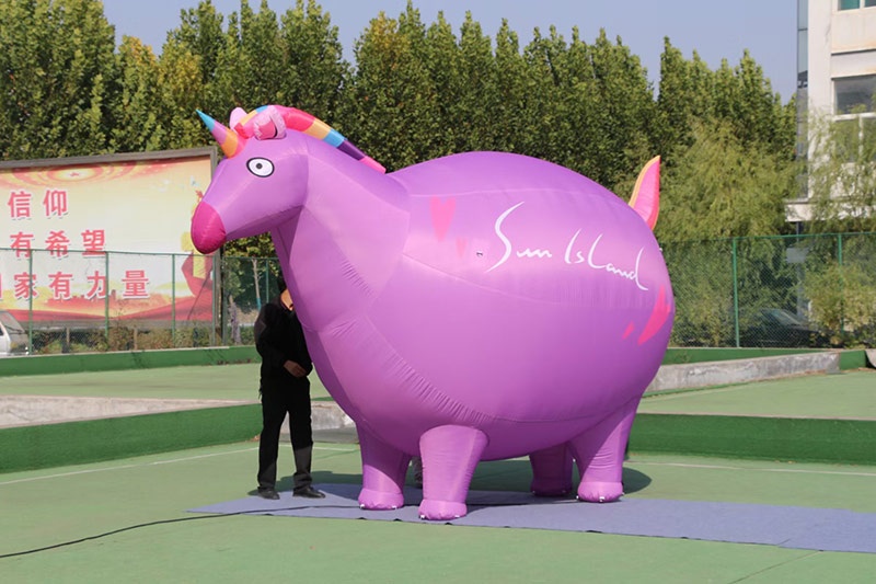 AD050 Outdoor Inflatable Unicorn Cartoon For Event Decoration
