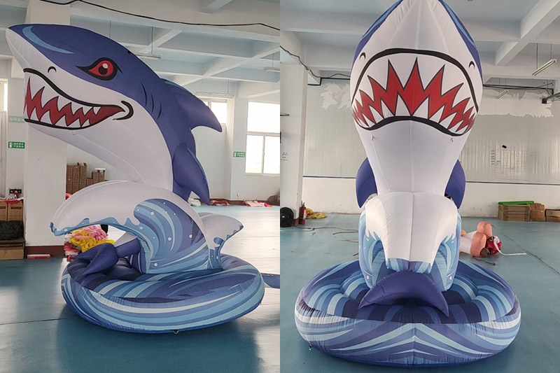 AD063 Inflatable Shark Cartoon For Party Event Decoration Toy