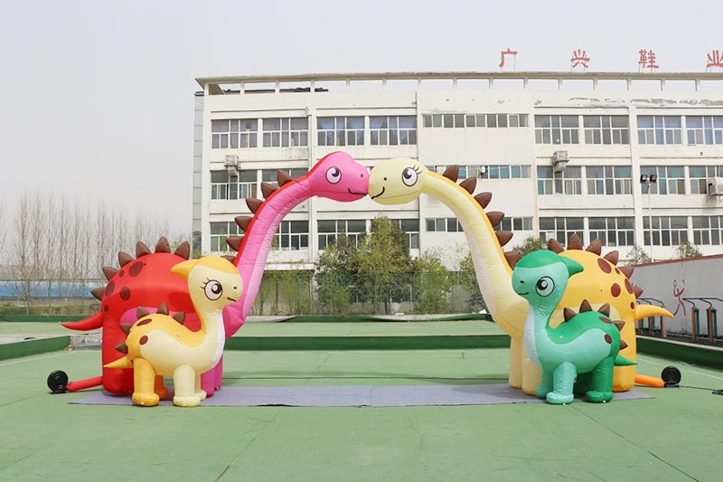 AD073 Outdoor Customized Dinosaur Inflatable Advertising Arch