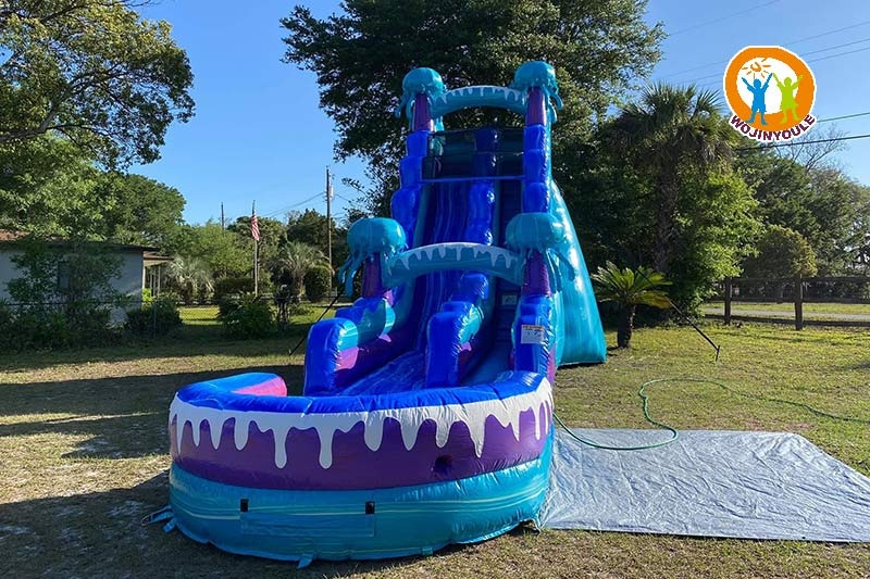 WW005 22ft Electric Jellyfish Inflatable Water Slide