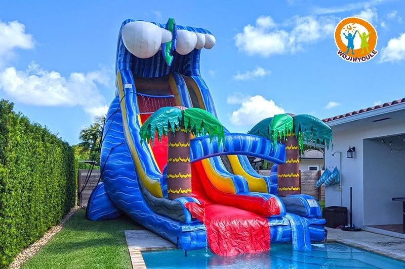 WW111 24ft Wild Waves Poolside Inflatable Water Slide