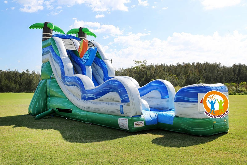 WW115 18ft Large Tropical Inflatable Water Slide