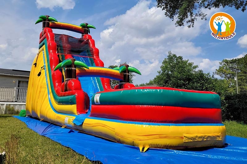 WW008 22ft Tall Tropical Inflatable Water Slide