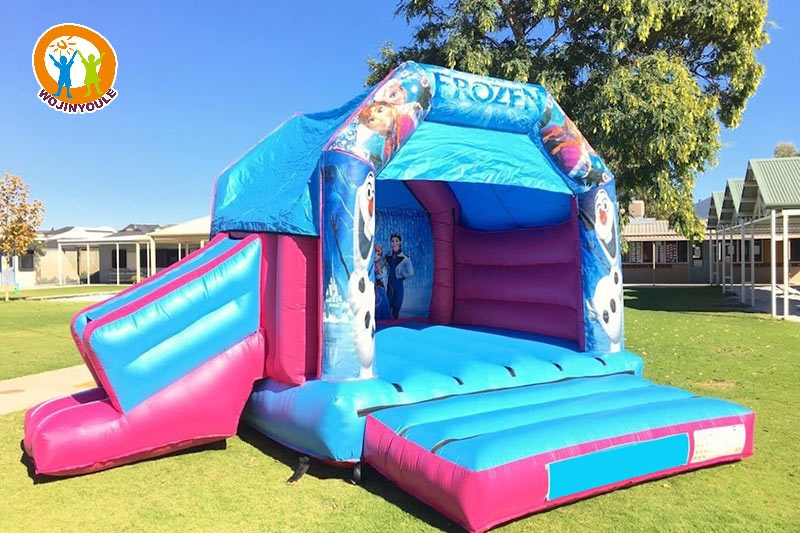 WB072 Frozen Theme Bounce House Inflatable Castle Slide