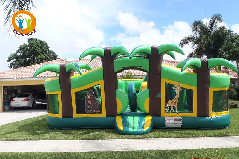 WJ228 Zoo Island Toddler Park Fun City Inflatable Castle