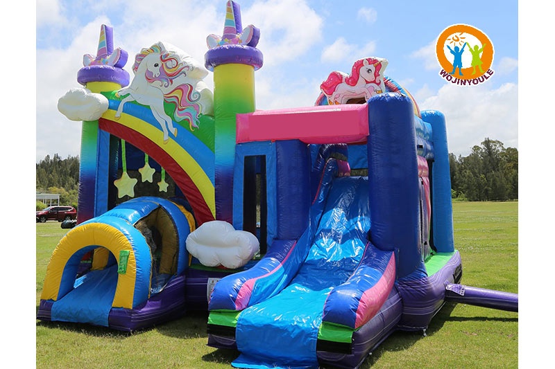 WB176 6in1 Unicorn Jumping Castle Inflatable Combo Slide
