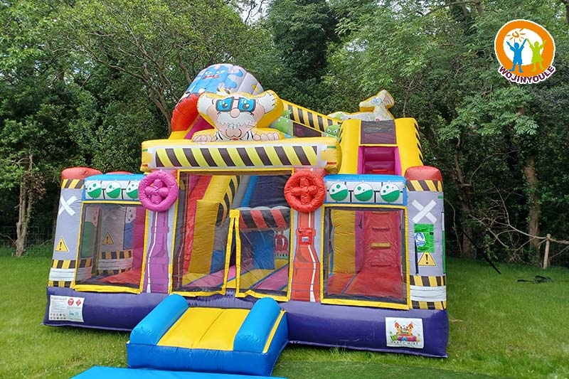 WJ236 Doctor of Science Bouncy Castle Inflatable Combo Slide