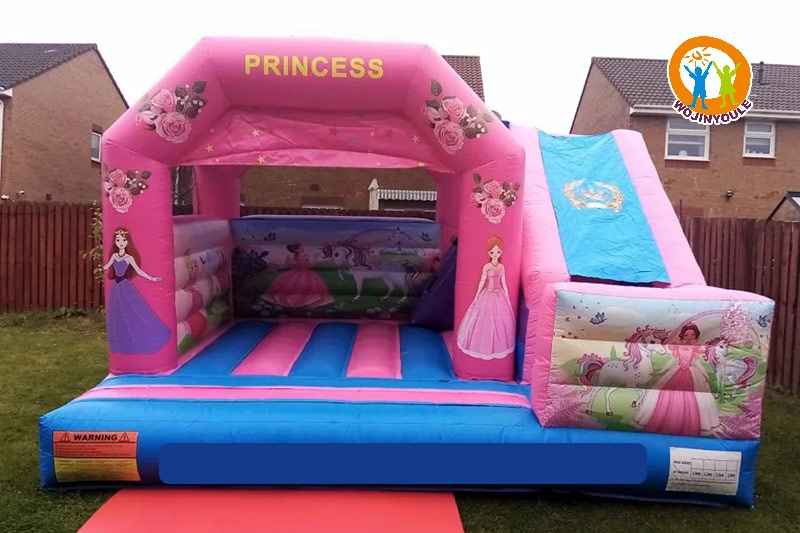 WJ251 Princess Inflatable Bounce House Castle With Slide