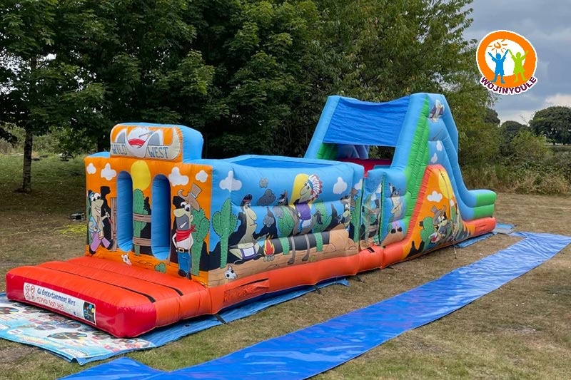 OC219 40ft Wild West Assault Inflatable Obstacle Course