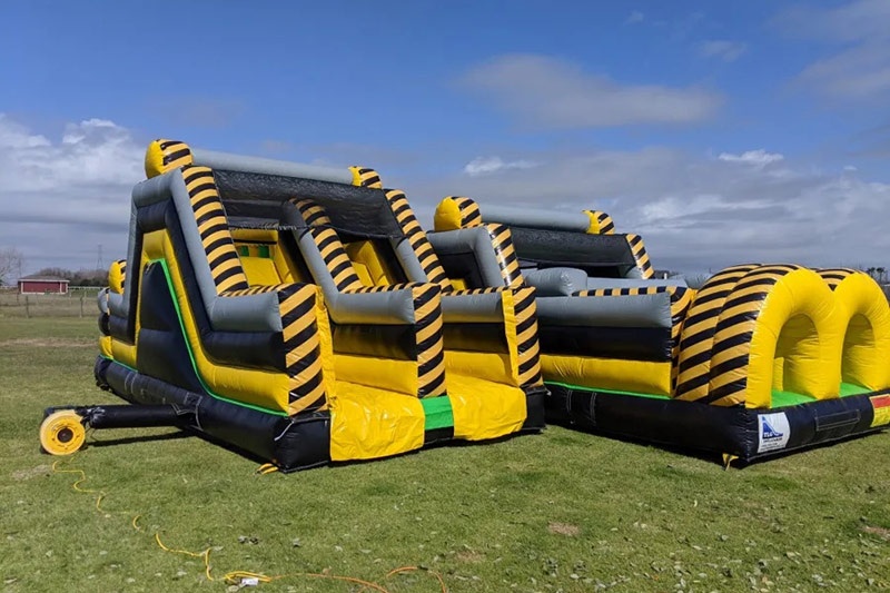 OC227 3-Part U Turn 40ft Inflatable Obstacle Course
