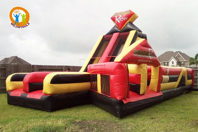 OC233 Double Rush 41ft Inflatable Obstacle Course