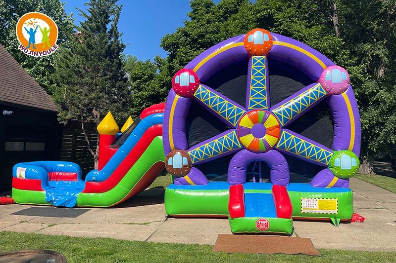 WB442 Ferris Wheel Inflatable Wet Combo Bouncer Slide