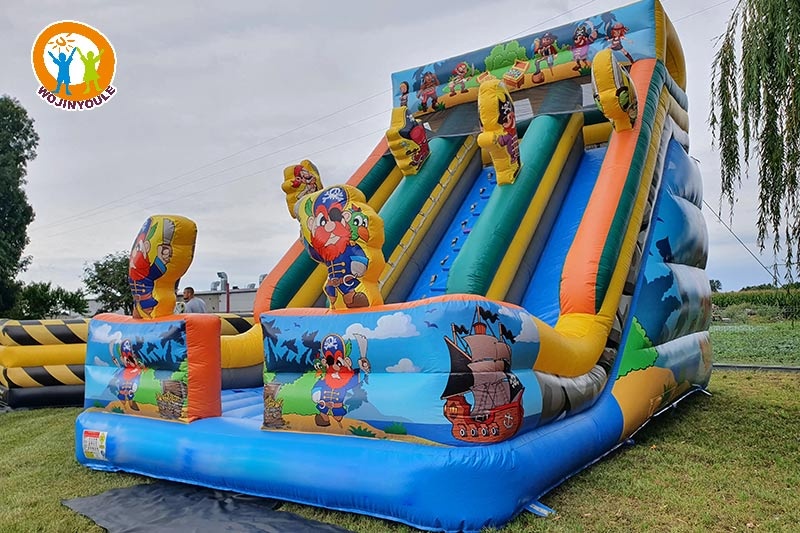 DS206 Pirate Double Lane 20ft Inflatable Dry Slide
