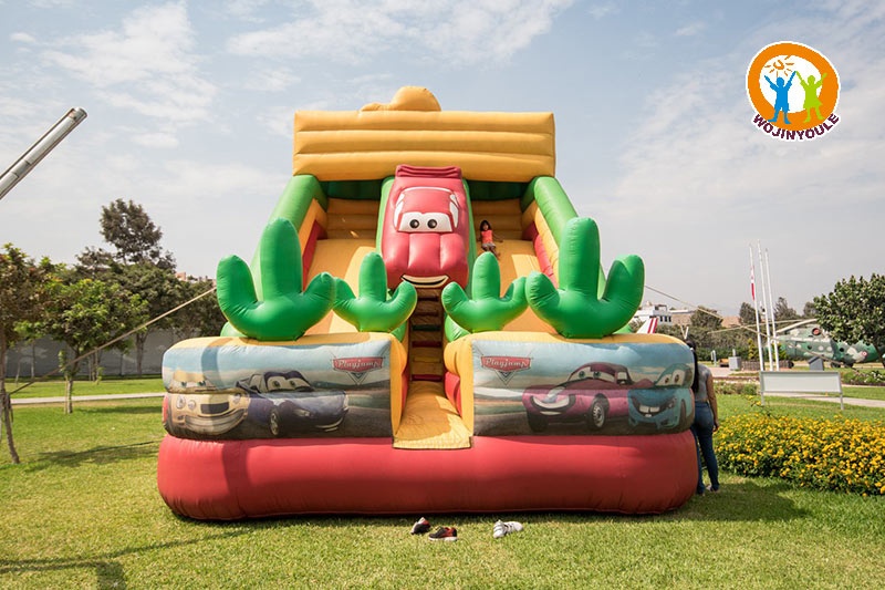 DS211 Cars Mrqueen Double Lane 20ft Inflatable Dry Slide
