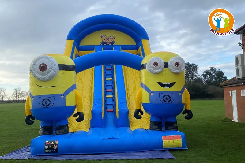 DS214 22ft Minions Dual Lane Inflatable Dry Slide