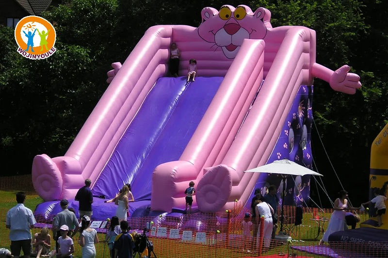 DS217 22ft Pink Panther Mega Slide Inflatable Dry Slide