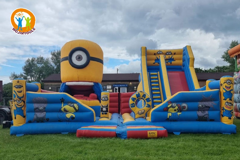 WJ258 Minions Inflatable Playground Jumping Castle Play Center