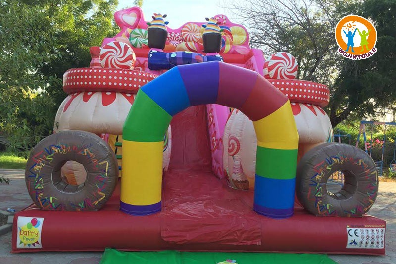 WB463 Candy Castle Inflatable Combo Bounce Slide