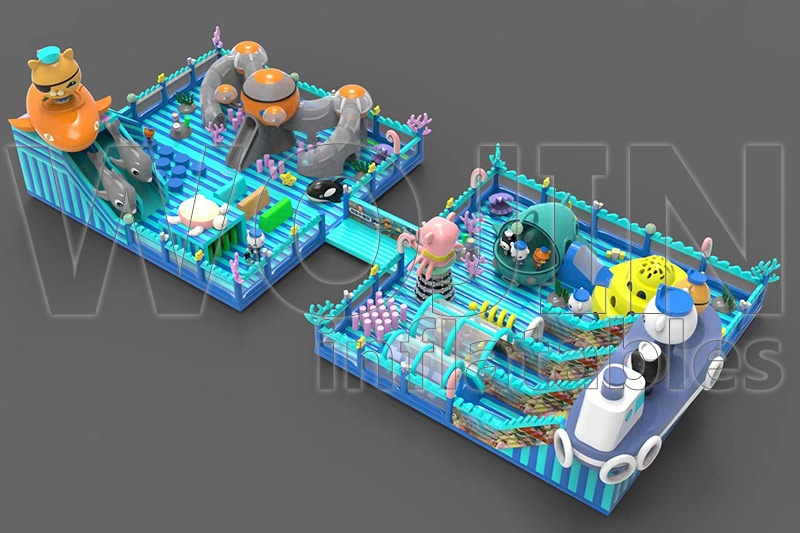 TP051 Commercial Outdoor Playground Inflatable Theme Park