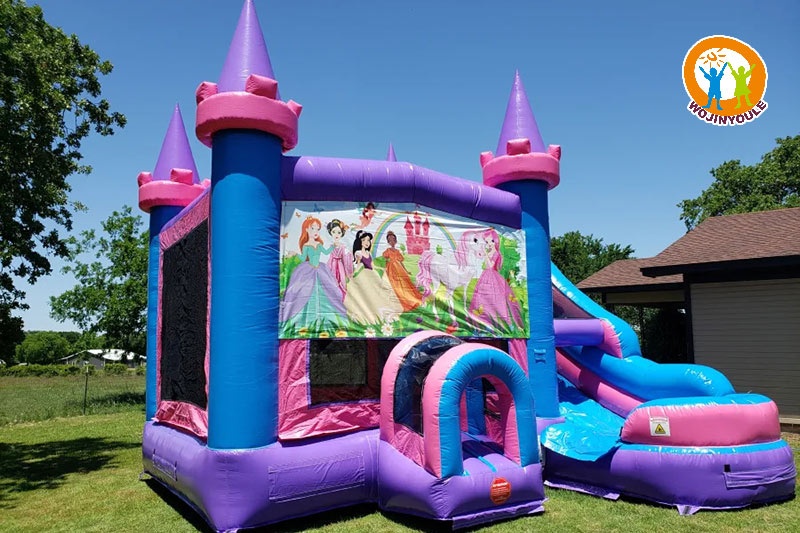 WB462 Princess Palace Inflatable Wet Combo Bounce Water Slide