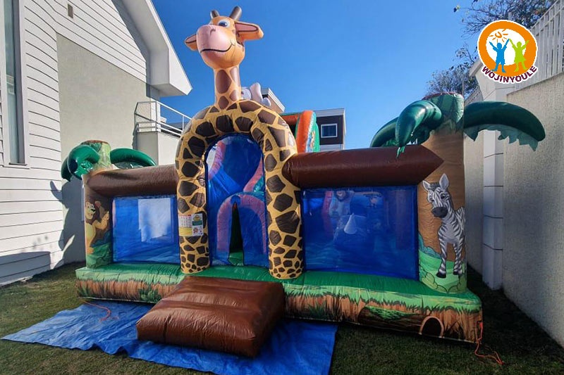 WB485 Safari Park Fun City Inflatable Combo Jumping Castle Slide
